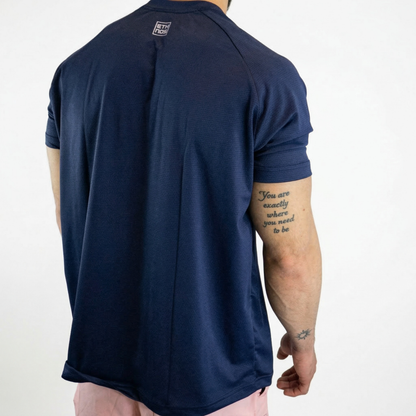 TRAINING TECH T-SHIRT - NAVY BLUE