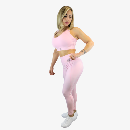 HIGH RISE LEGGINGS - PINK