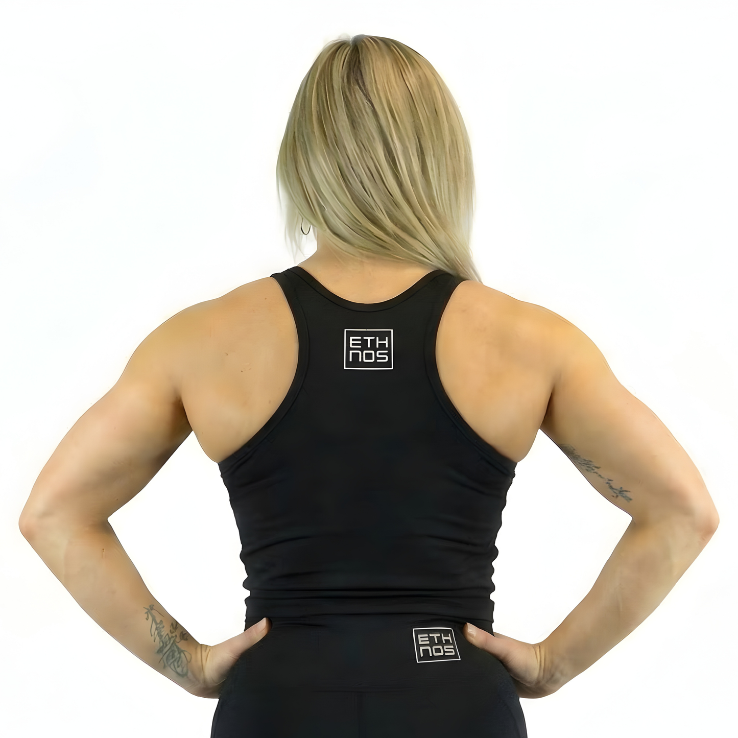 TANK TOP - BLACK/EMERALD GREEN